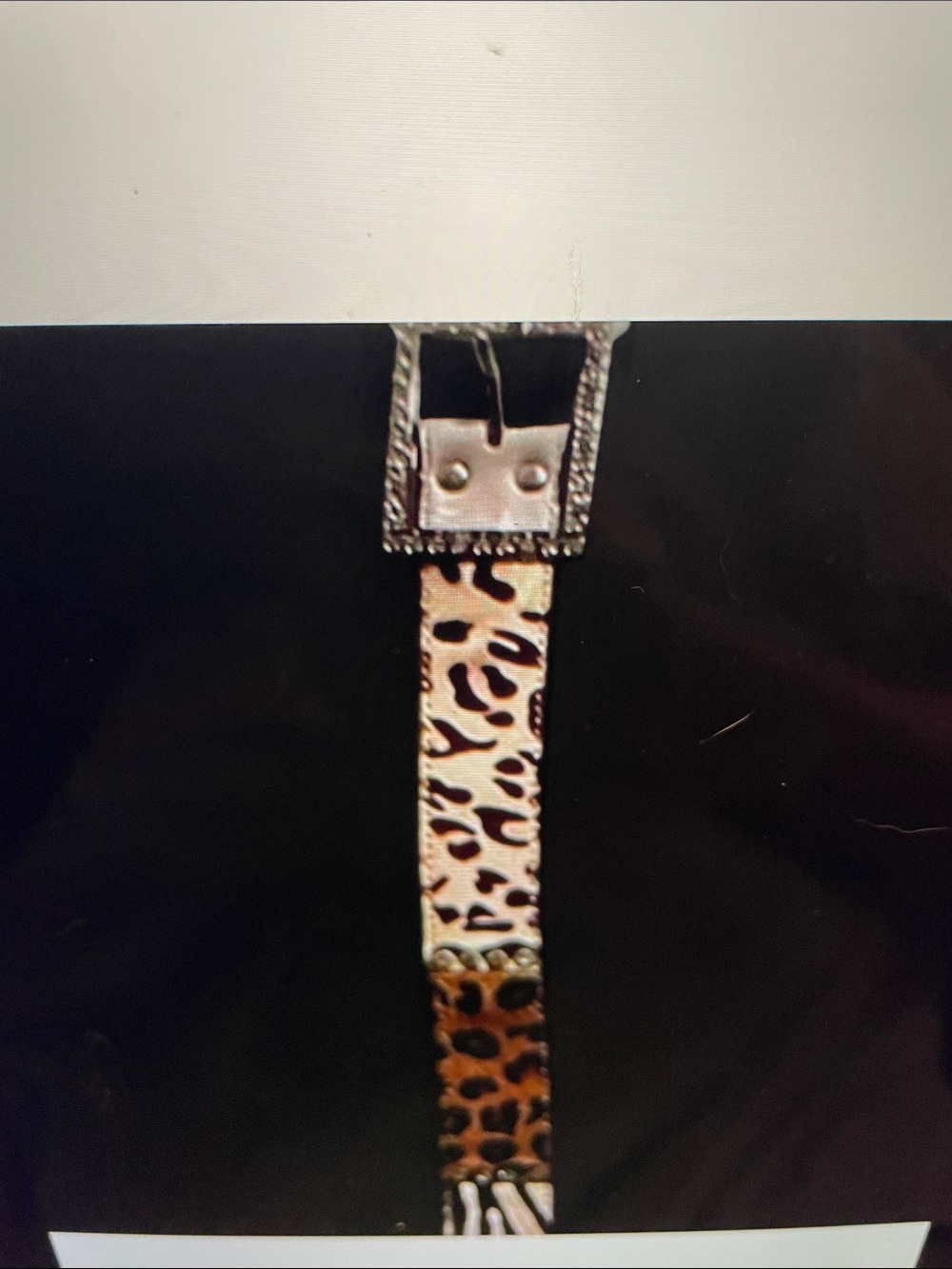 Leopard Print Women's Belt - Brown & Tan Animal Print
